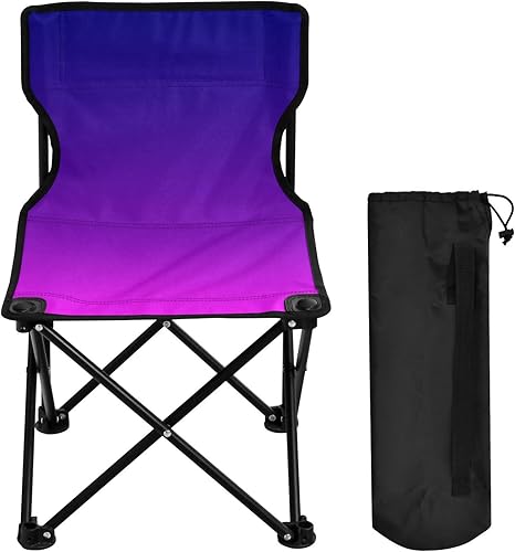 Miniatura 28 de Sillas de camping plegables al aire libre del arco iris para adultos silla de camping portátil silla de césped ligera Arco iris,Negro-Gris,Azul