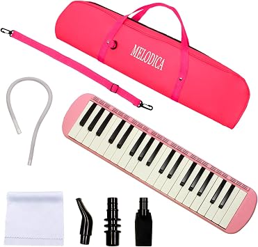 Deep Pink - 37 Key Melodica Professional Air Piano