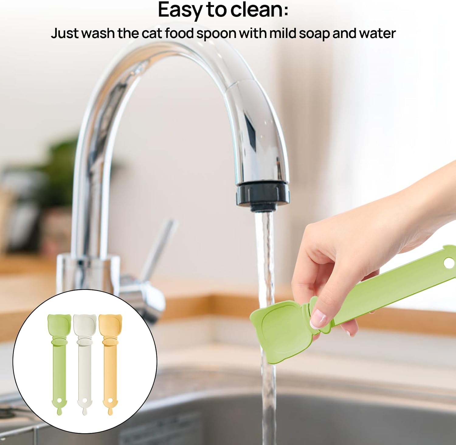 Cat Treat Spoon, Cat Strip Squeeze Spoon, Happy Spoon for Cat Treats, Pet Feeding Spoons, Pet Spoons, Cat Feeder, Cat Food Spoon for Liquid Snack (3 Colors) 5 61EwGejvswL. AC SL1500