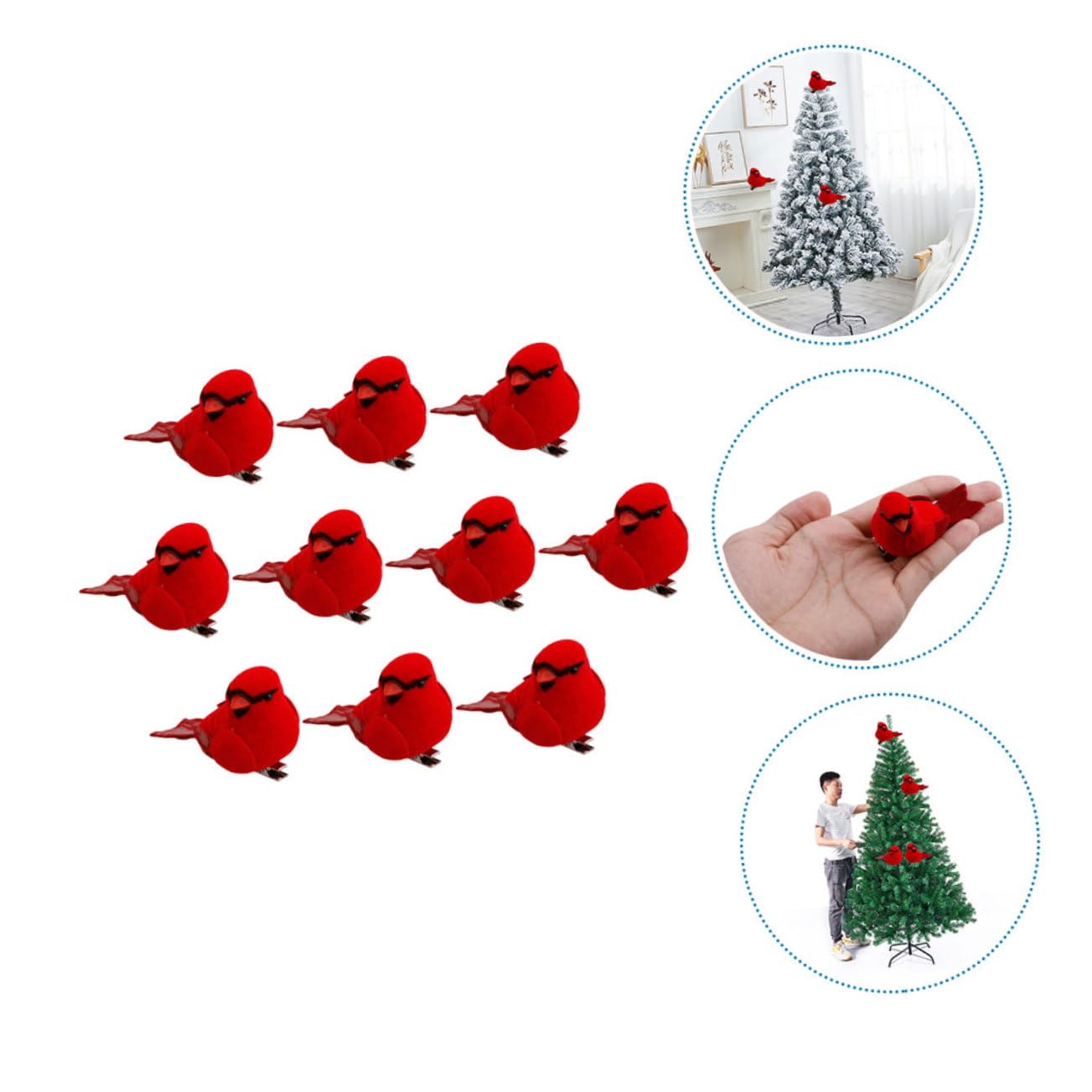 Garneck 30pezzi Uccelli Decorativi Simulati Per Giardino Ornamenti Realistici Materiale Di Alta Qualità Per Decorazioni Estive e Feste All Aperto