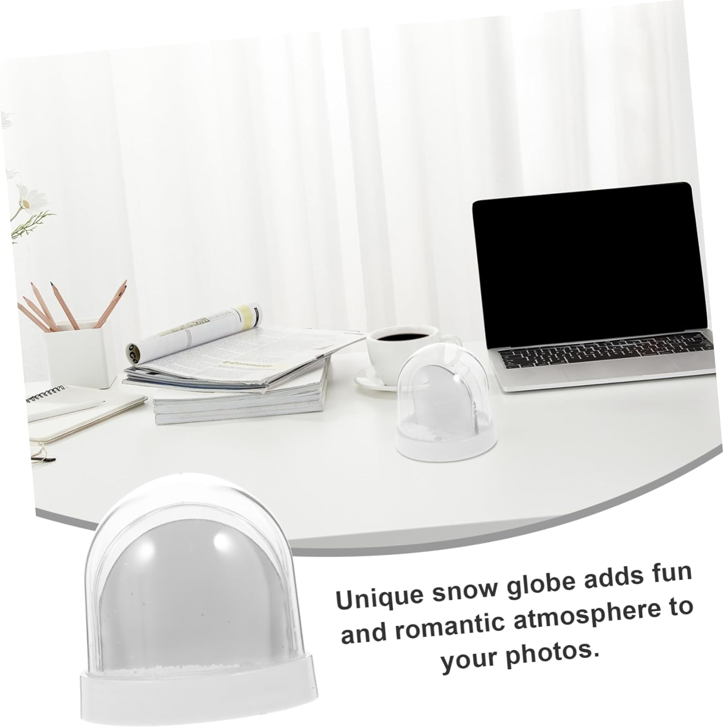 4pcs Photo Snow Globe Frame Sublimation Blank Paper for Custom Pictures Easy Install Portable Design for Personalization and Displaying Memories