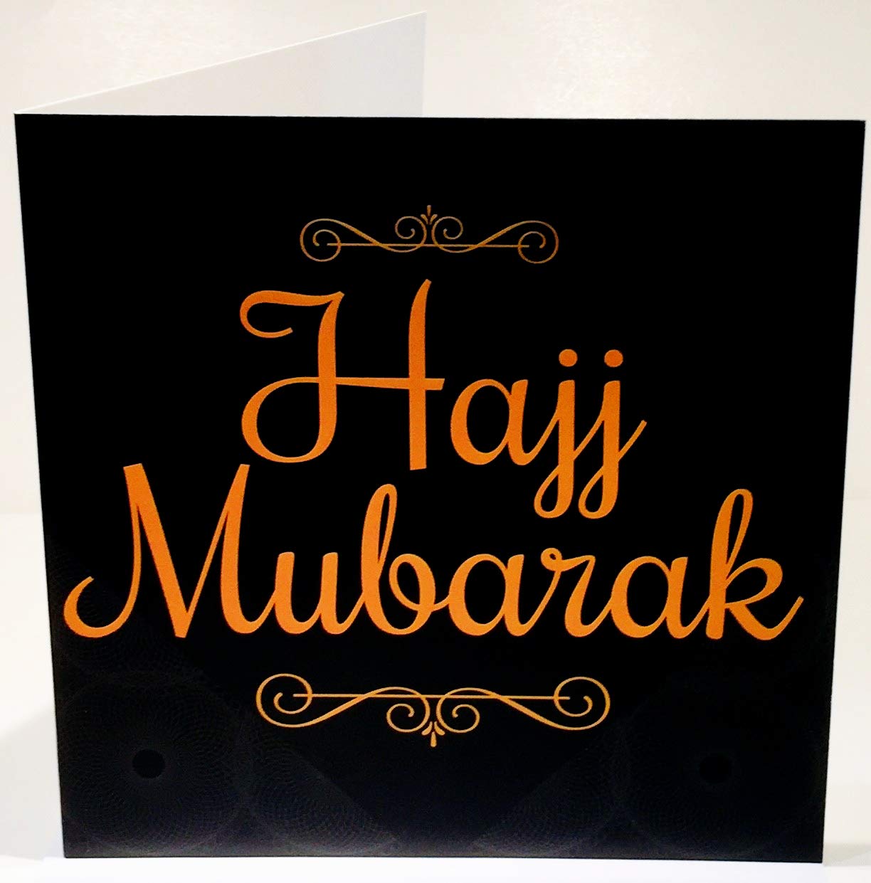 Hajj Mubarak Greetings Card - Blank Inside - 15 x 15cms