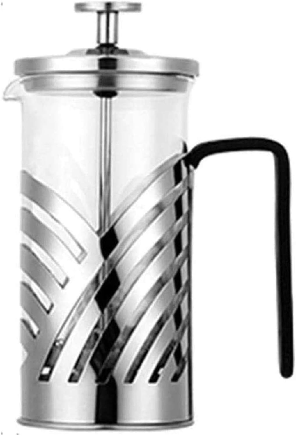 Mini French Press Coffee Maker, 350ml Portable Camping Coffee Press, Small Tea and Frothed Milk Press (Size : 350ML)