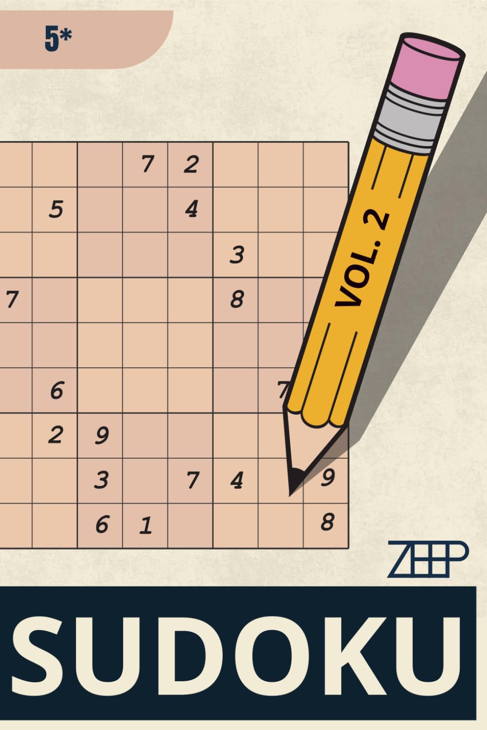 Sudoku Puzzelboek 5 Sterren Vol.2 | 300 Nieuwe Uitdagende 5-Sterren Sudoku’s: Krachtige hersenkrakers op één stevig niveau, ontworpen voor maximale concentratie
