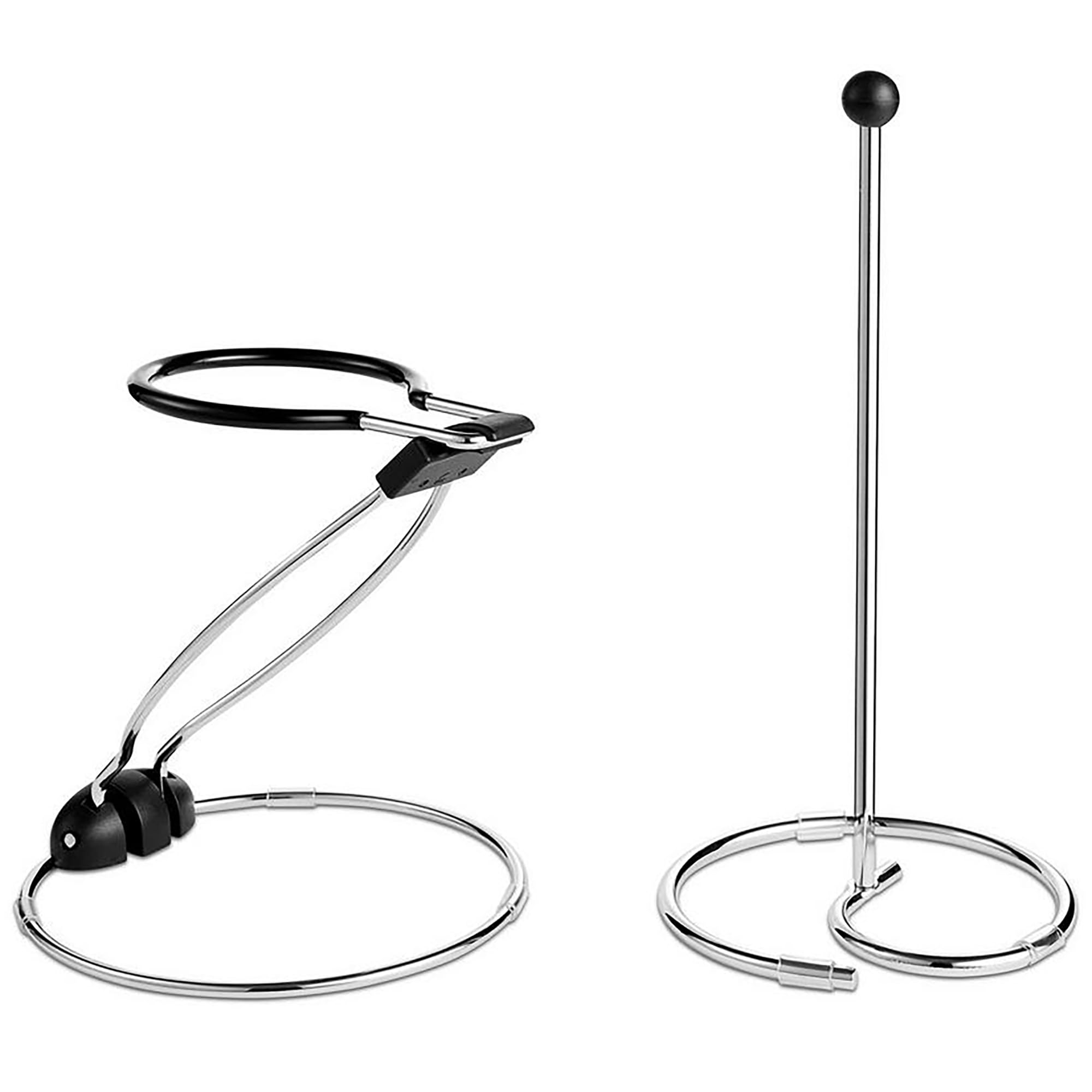 Wine Enthusiast Collapsible Decanter & Flask Drying Stand (Set of 2) - Durable Steel Wire Frame with Anti-Slip Top for Scratch & Streak Free Easy Air Dry - Home Bar Essential