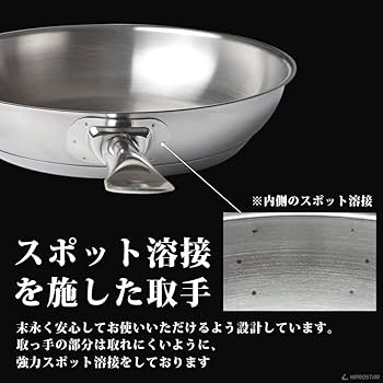 スイス製 ステンレス鋼 フライパン 24cm ソテーパン 楽天市場】業務用 ステンレスフライパン 24cm【IH対応】【業務用