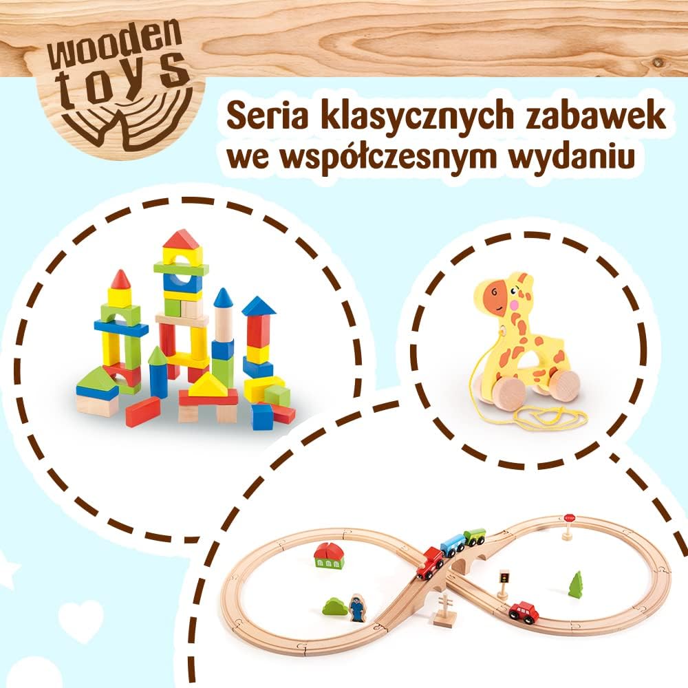 Trefl 61695 Wooden Toy, Colourful