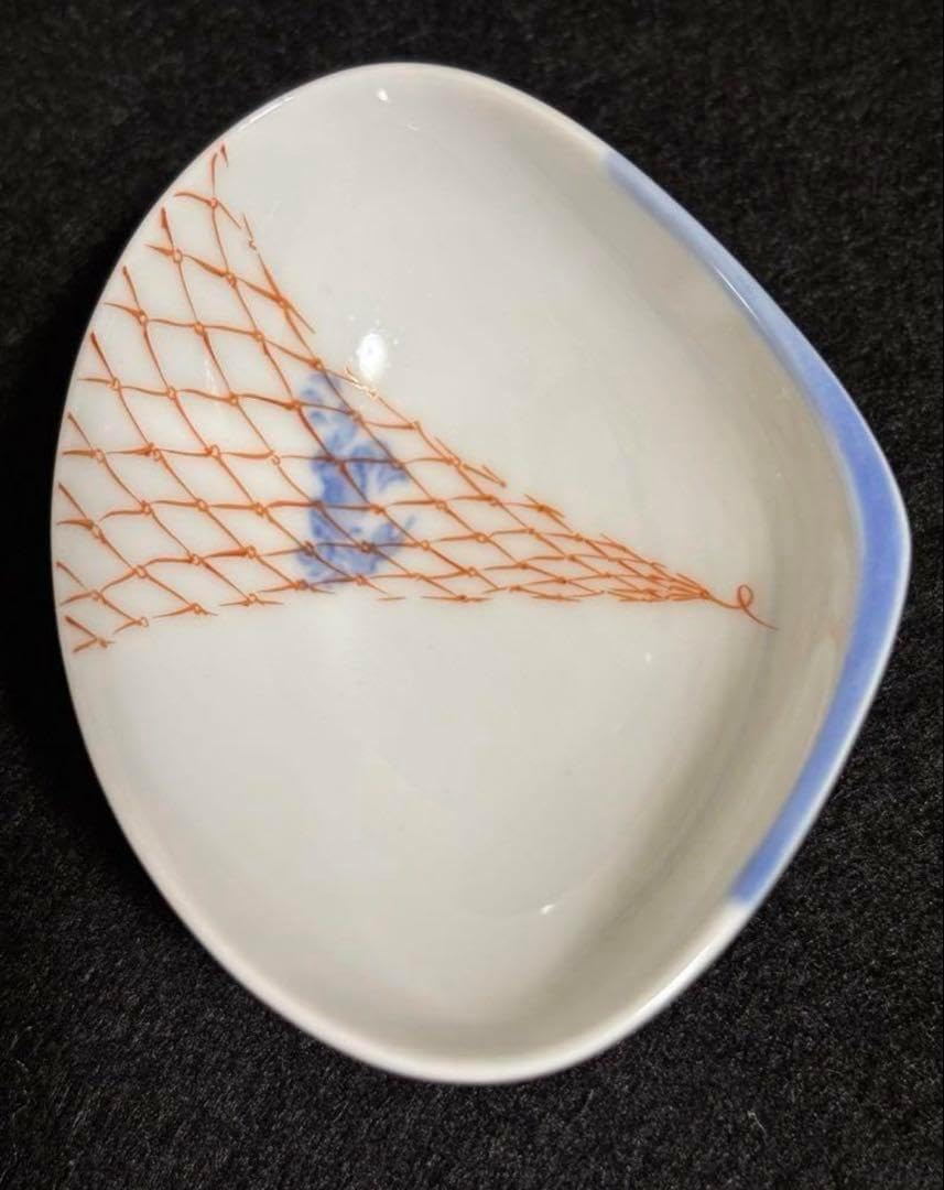 【希少】未使用品 深川製磁 百年庵 蟹錦網目小付 珍味 5客揃 深川製磁 百年庵 蟹錦網目小付 珍味 5客揃 イマパン様