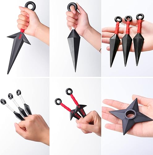 Miniatura 3 de YASHIDO Ninja plástico Kunai Set 12pcs Props Anime Juguetes Ninja Cosplay Accesorios