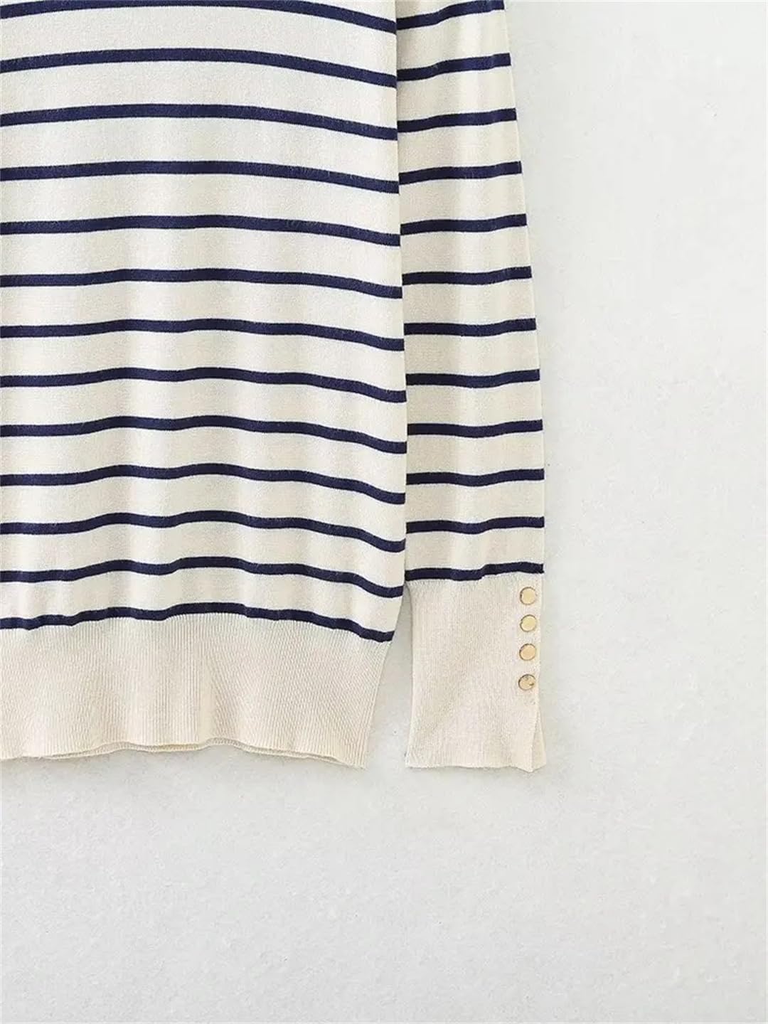 Maglione da donna a collo alto casual tinta unita a maniche lunghe a costine Bttons maglione lavorato a maglia