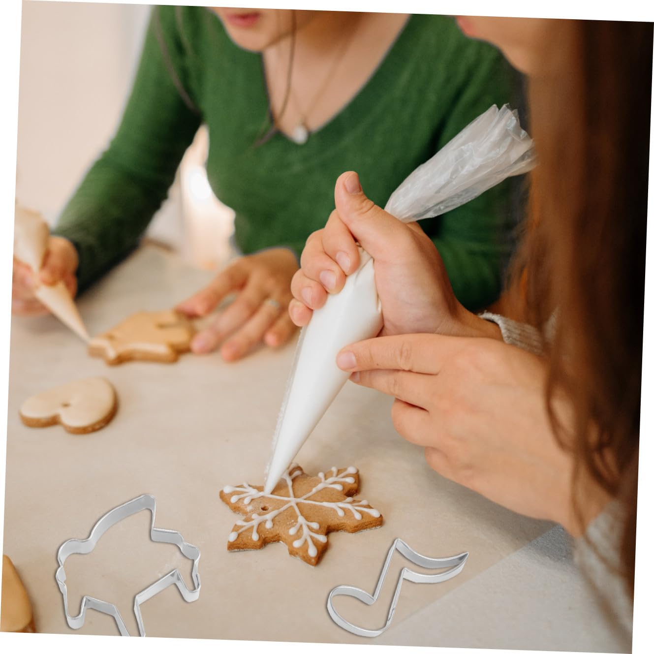 TOPBATHY Pièces Outil de cuisson emporte-pièce d'halloween emporte-pièce de Noël noel christmas des biscuits moule à biscuits moules à pâtisserie musique trancheuse Note