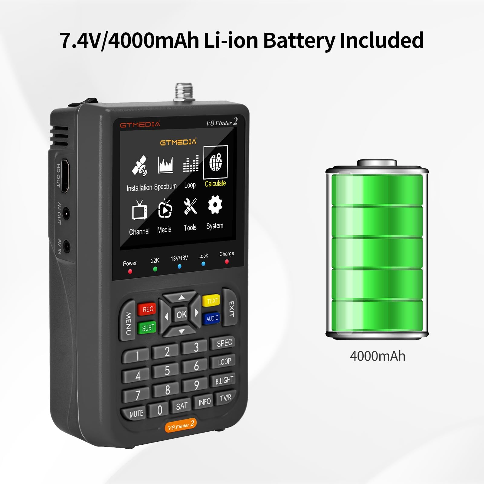GT MEDIA V8 PRO2 Decodificador Satélite Receptor TDT de TV por