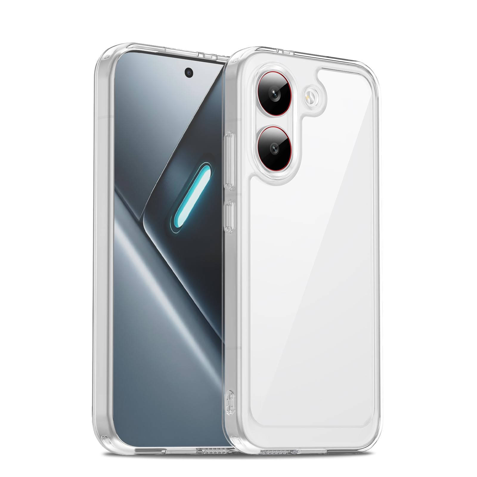 Case for Xiaomi Poco X8 Pro, Military Grade Drop Protection Phone Case, Yellowing Resistant, Anti-Scratch Hard PC Back, Shockproof Hard Ultra-Thin Protective Cover, Clear