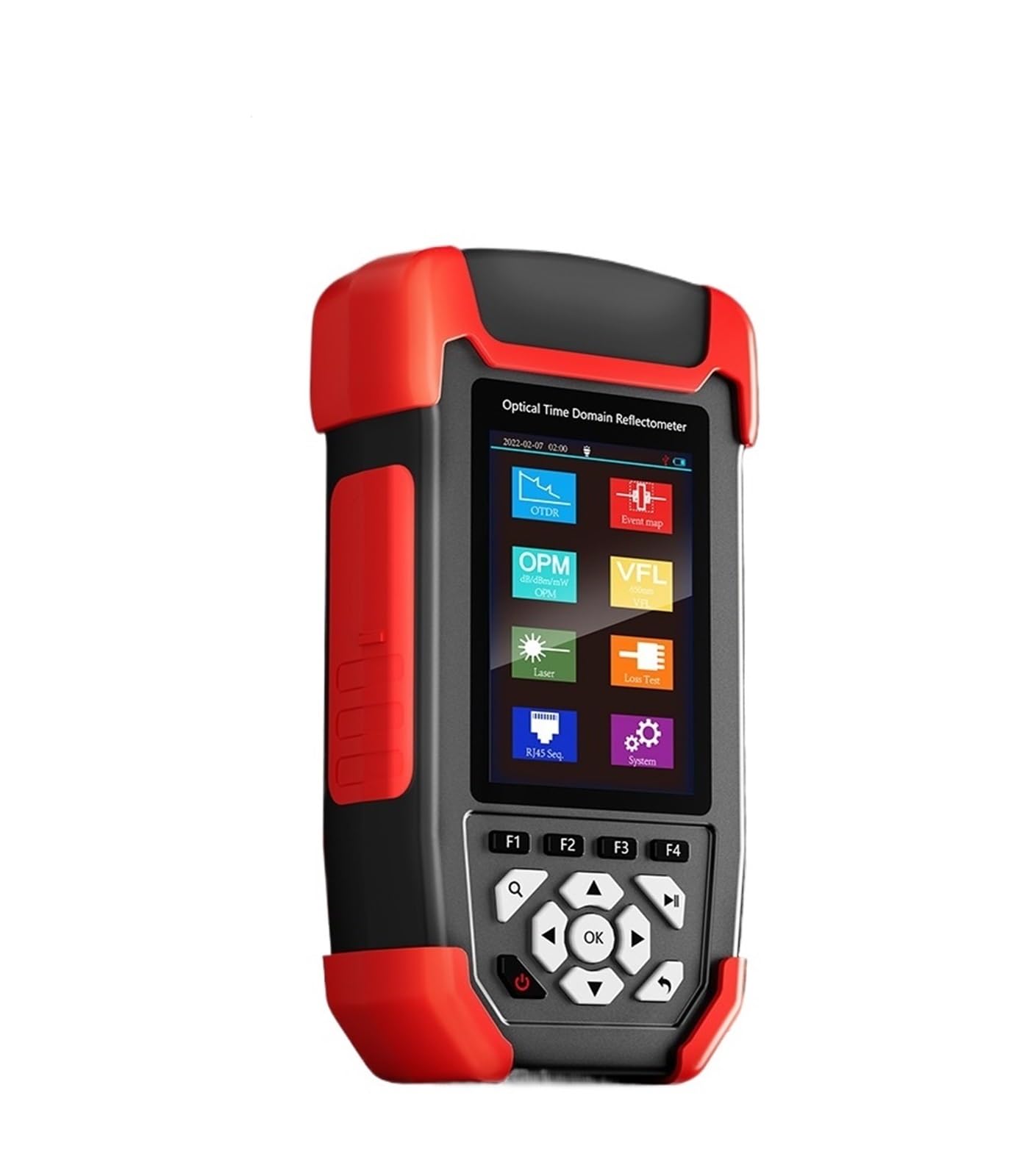 Fiber Tester, MINI OTDR NF-981 Fiber Optic Reflectometer with OPM VFL OLS Event Map Ethernet CableTester 24/22dB Optical Fiber Tester