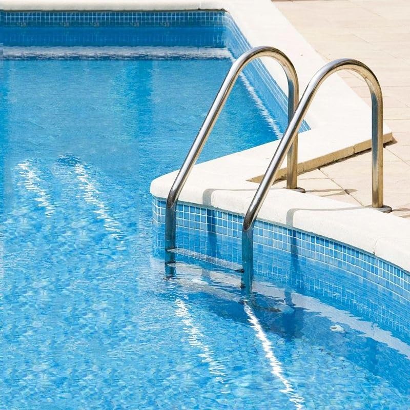 Escalera para piscina con 3 peldaños de acero inoxidable miniatura 6