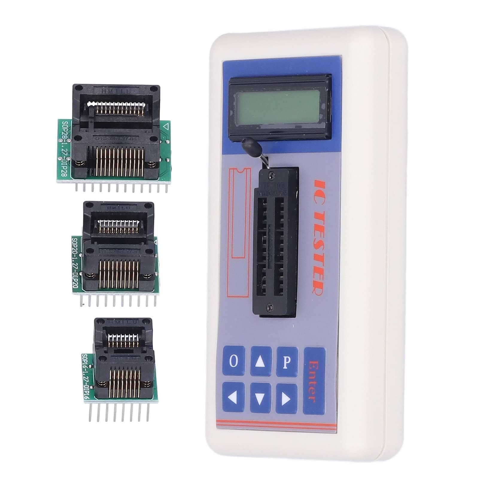 TSH‑06F Misuratore di Circuiti Integrati IC Tester Misuratore di Transistor Tester di Manutenzione Multifunzionale con Modalità AUTO 5V 3.3V Rilevatore di Microelettronica(Con terminale)