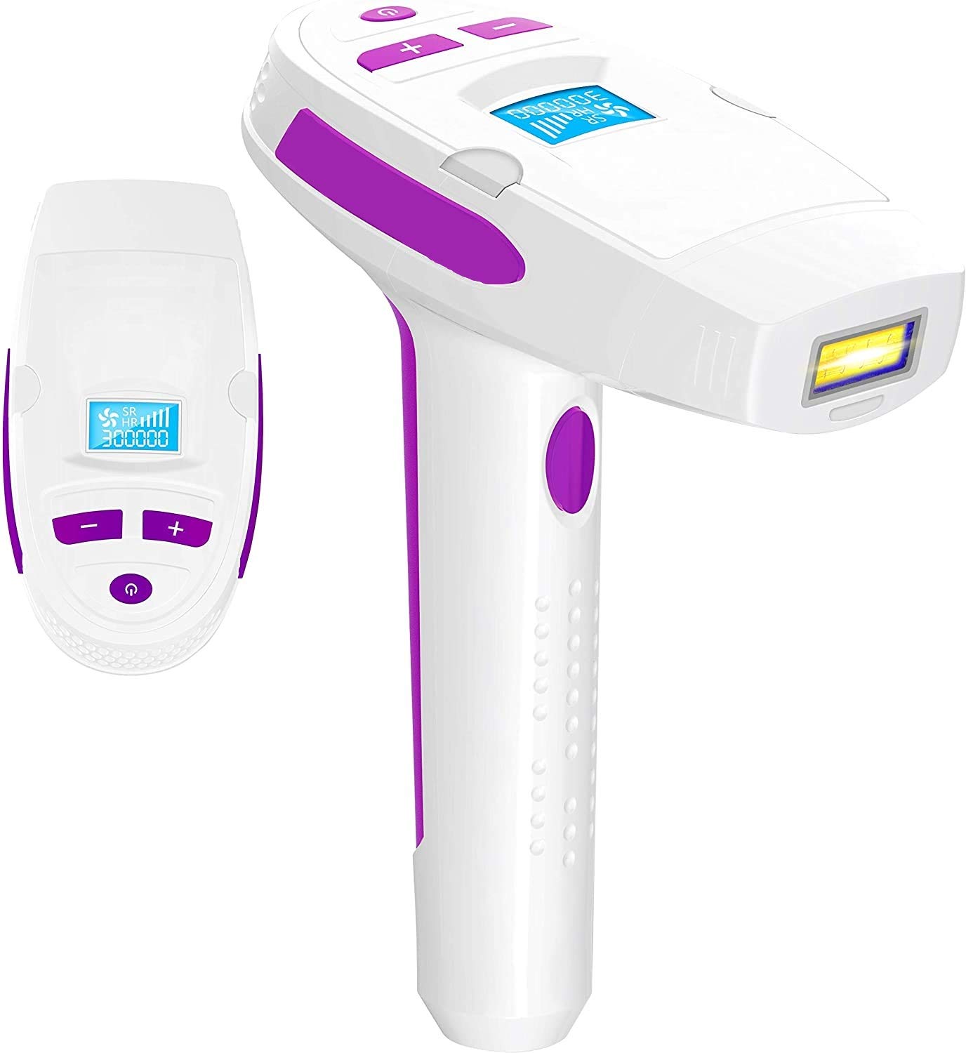 PROSFIA IPL Hair Removal System, Light Hair Remover Device with 300,000 Flashes LCD Screen, Professional Face Body Epilator for Home Beauty Use for Women and Men