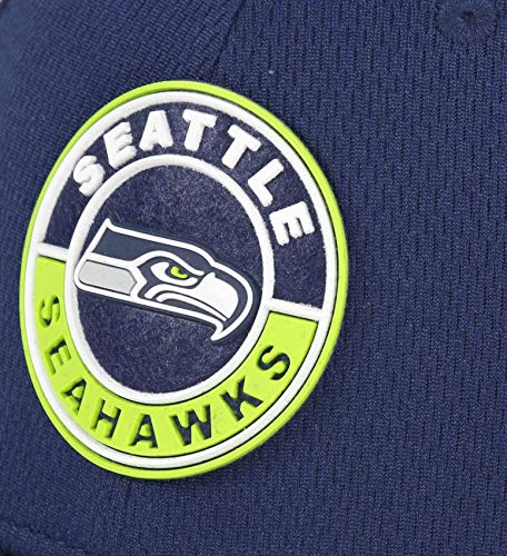 New Era NFL SEATTLE SEAHAWKS Authentic 2020 Sideline 39THIRTY Stretch Fit Road Cap, Größe:S/M, Blue - Seattle Seahawks, S-M - Image 3