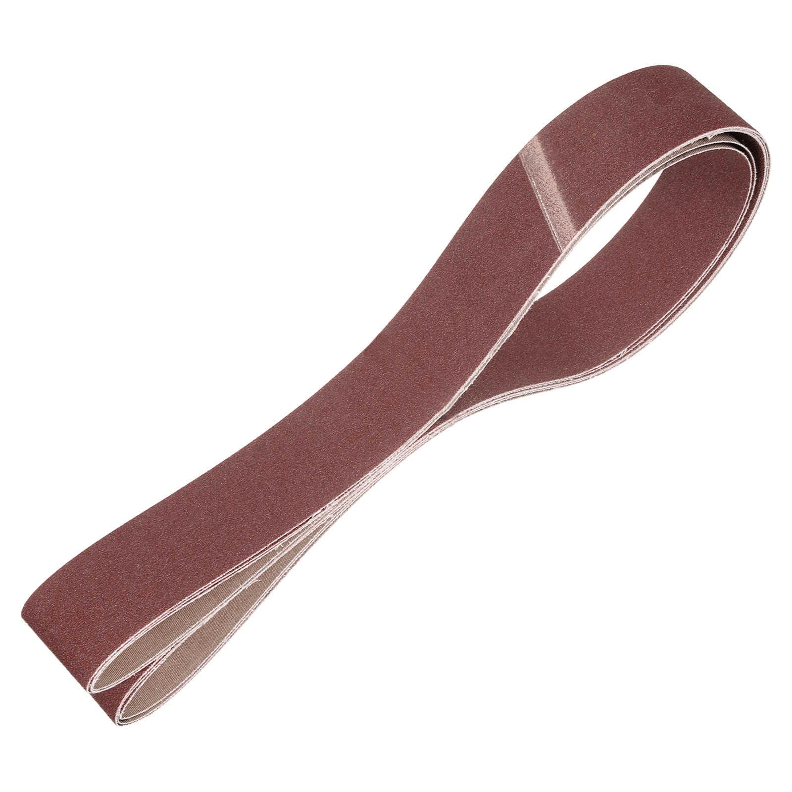 HARFINGTON 2 x 72 Inch Sanding Belts, 3 Pcs 100 Grits Aluminum Oxide Abrasive Belt Sander File Belt for Woodworking, Metal Polishing, Knife Sharpener