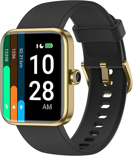 Miniatura 11 de Reloj rastreador de fitness, rastreador de pasos con monitor de frecuencia cardíaca, monitor de oxígeno en sangre y sueño, podómetro impermeable