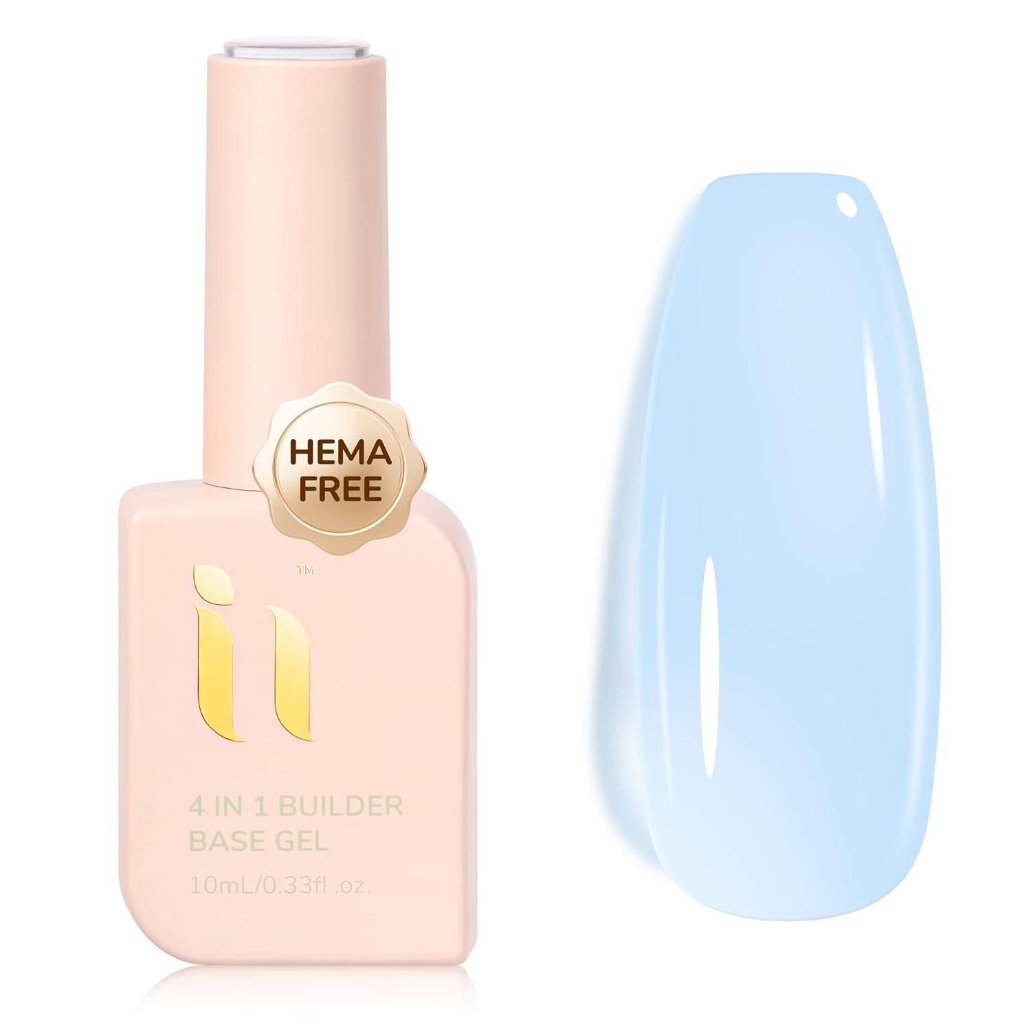 Hema Free Rubber Builder Base Gel Polish - Strengthening 10ml