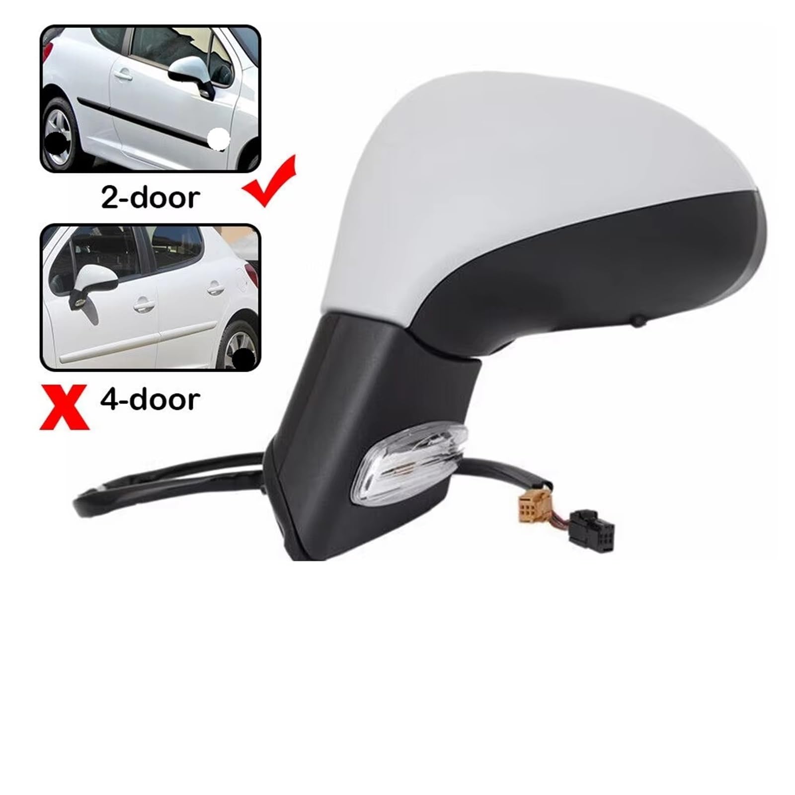 Coperture Per Specchietto Retrovisore Auto Per Peugeot 207 2006-2012