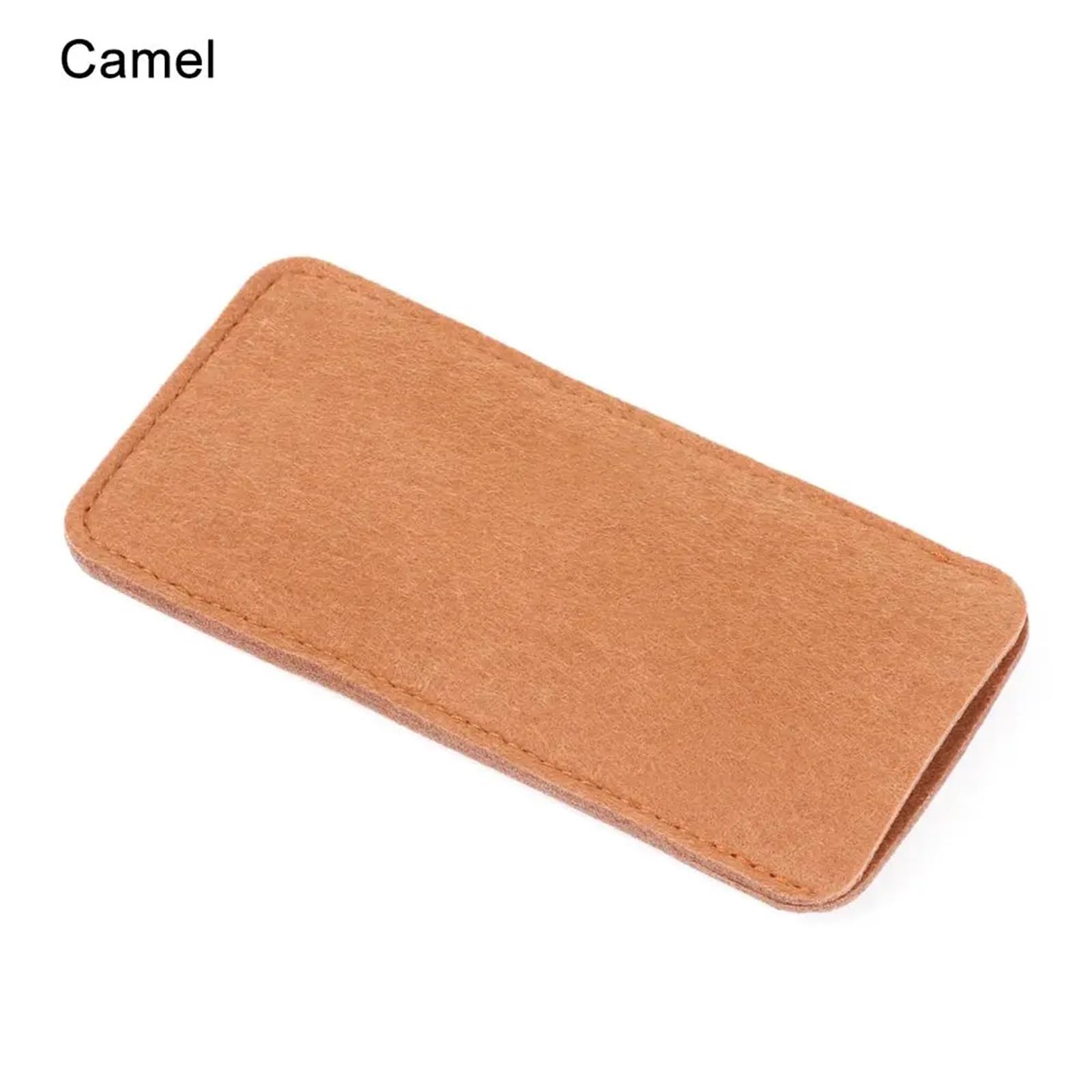Etui na okulary 20 szt. Miękkie etui Przenośne ochronne Pure Color do czytania(Camel)