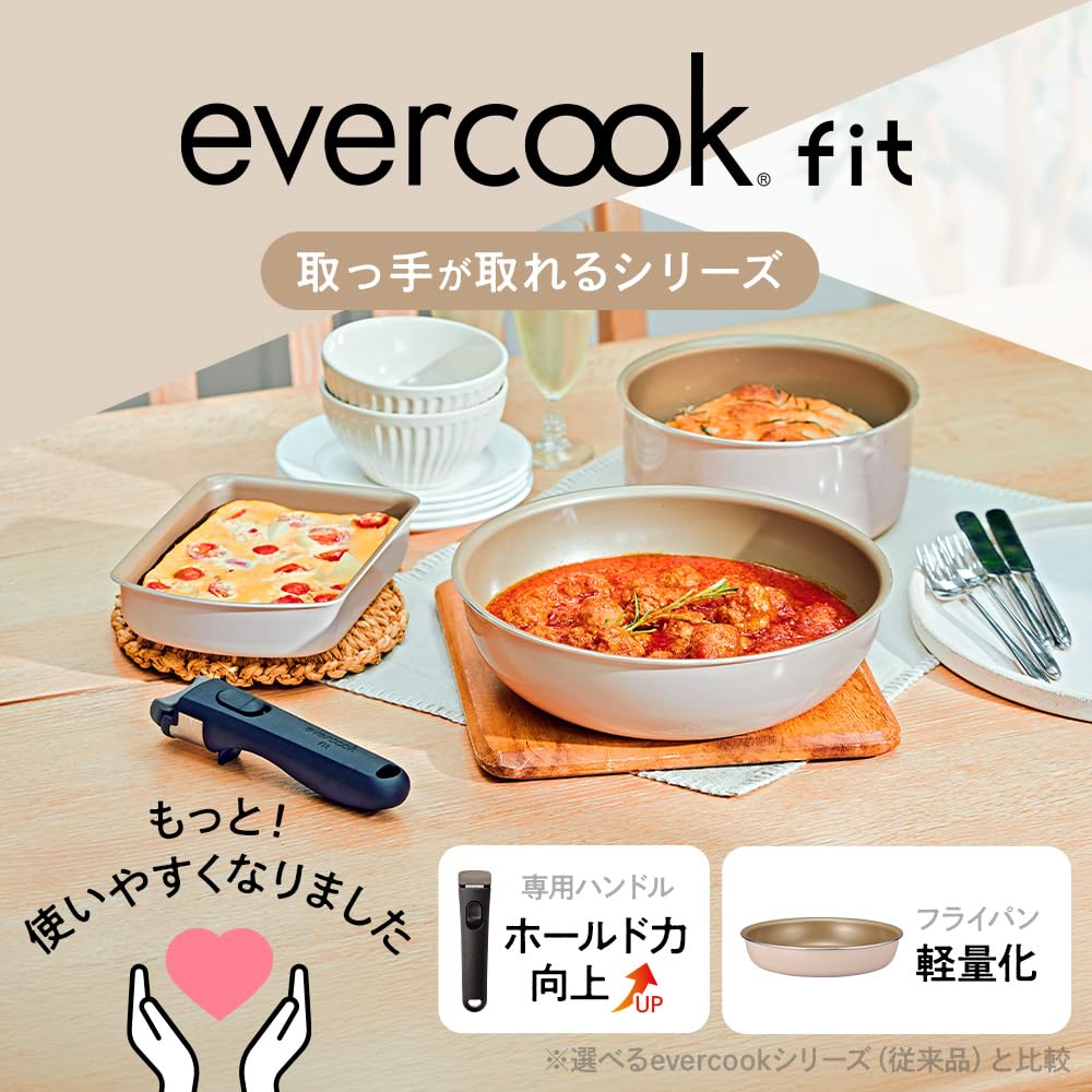 Amazon.co.jp: エバークック フィット フライパンセット 7点セット IH