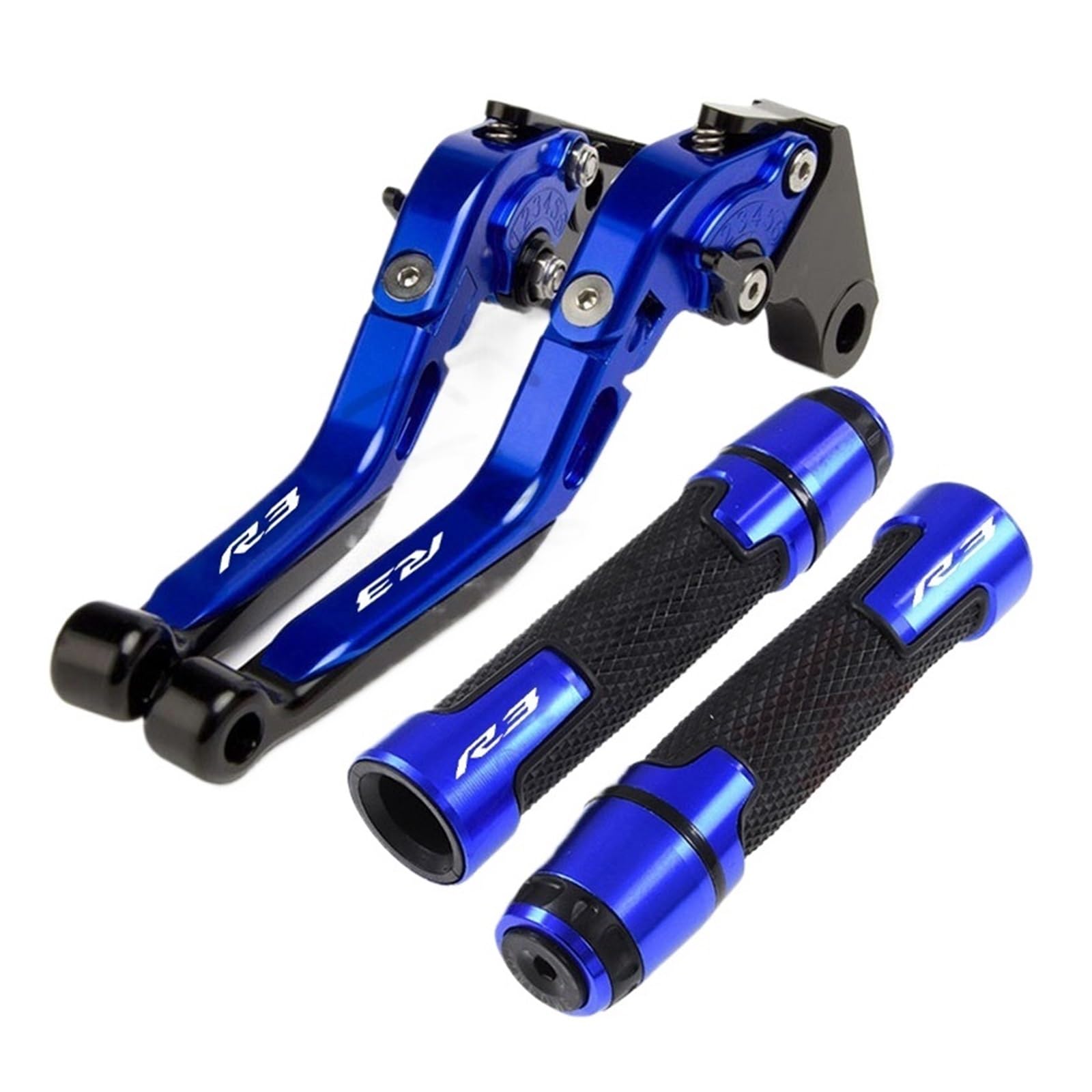 Ktebnwosd Color F Motorcycle Accessories Folding Brake Clutch Levers Handlebar Grips For Yzf R3 Yzfr3 2015-2020 Handle Lever Brake Clutchs Levers