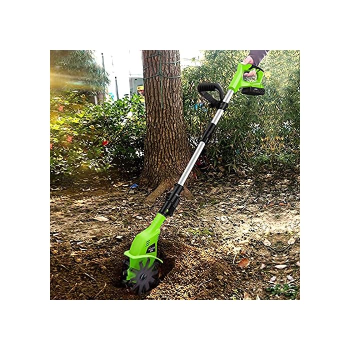 Buy qwertyuio Garden Tiller Cultivator Cordless Rotavator, Garden