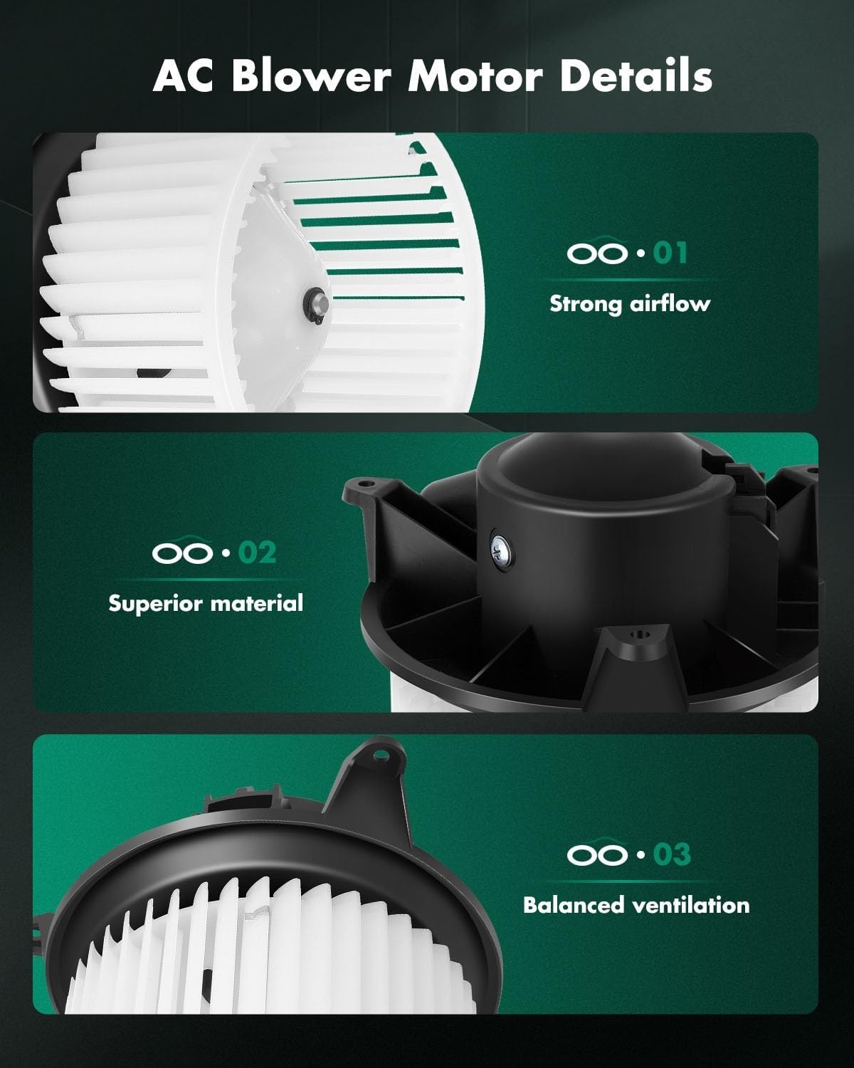 SCITOO HVAC Heater Blower Motor and Resistor Assembly Compatible For Ford For Expedition 2003-2006,For Lincoln For Navigator 2003-2006, Replace# 700139 RU381