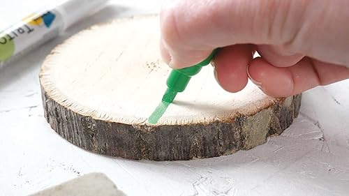 Miniatura 4 de Kreul 17861 Solo Goya Triton - Marcador de pintura acrílica, punta de cincel, 0.039  0.157 in, amarillo fluorescente