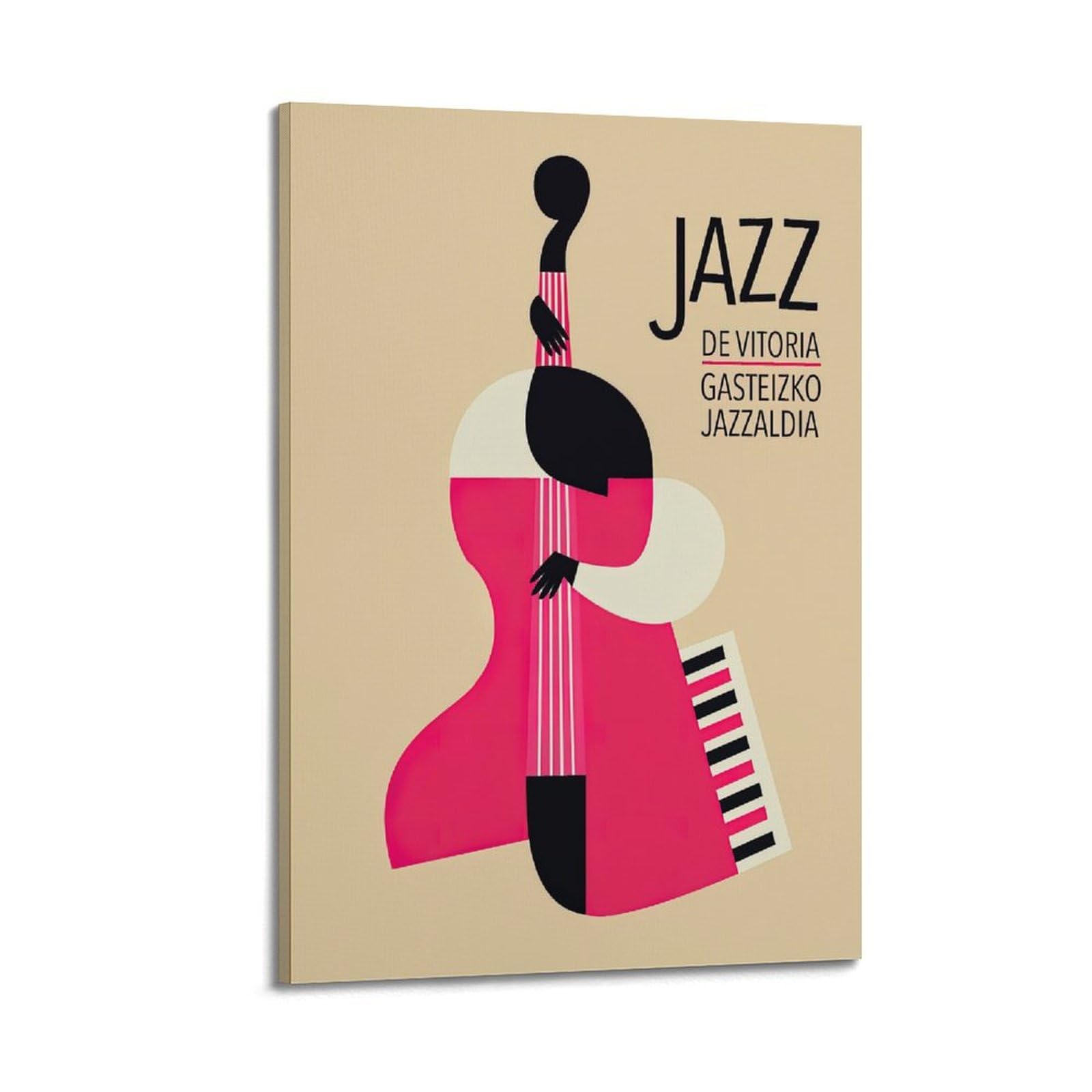 UNSGA Poster artistico vintage Victoria Jazz Festival su tela, decorazione da parete su tela, poster decorativo moderno per camera da letto, per camera da letto, 60 x 90 cm