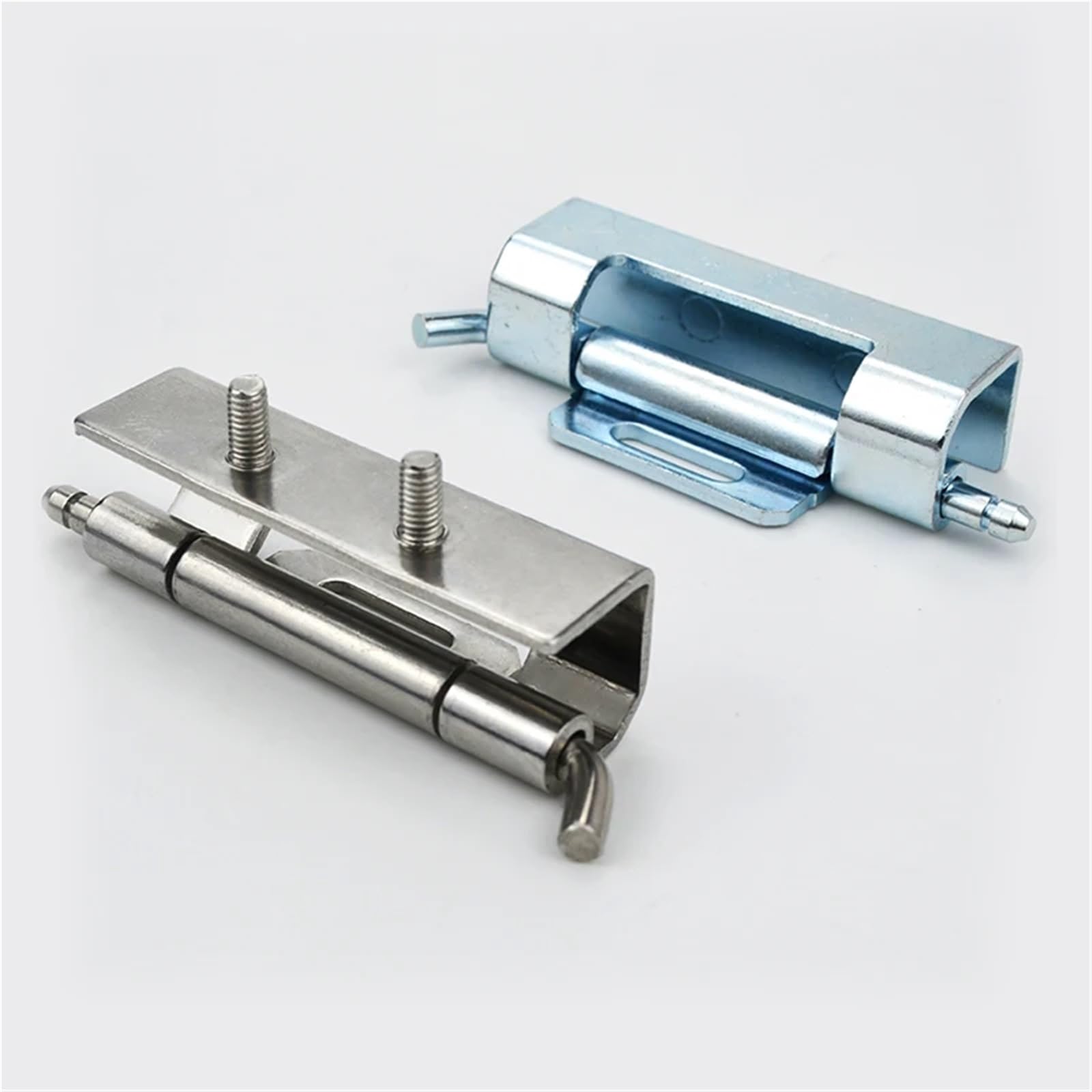 Bisagra de acero inoxidable desmontable for armario eléctrico, bisagra oculta extraíble de hierro galvanizado CL060(Stainless steel)