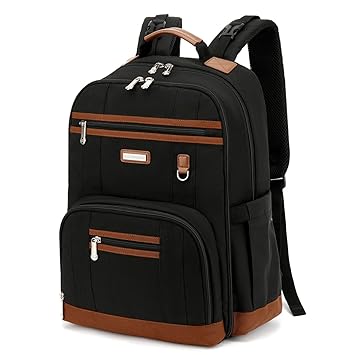 Diaper Bag Backpack, Large Baby Nappy Bags with Portable Changing Pad for Boys and GirlsMultifunction Travel Baby Bag for Moms Dads, Shower Gifts Waterproof and Stylish,Black