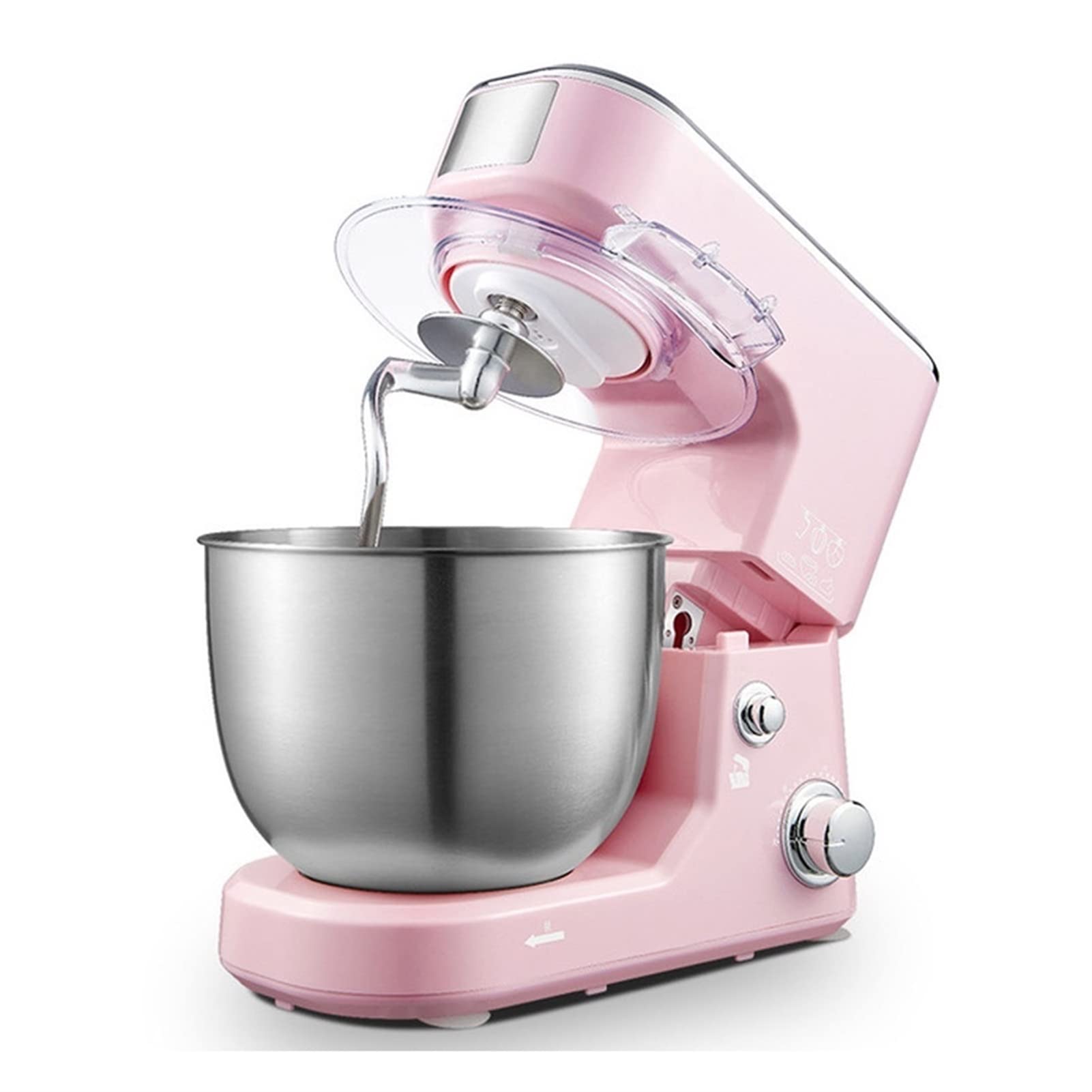 Robot kuchenny z miską do mieszania 4 litrów, elektryczny blender do ciast, gotowanie w kuchni, wybór wielu kół zębatych, 600 W