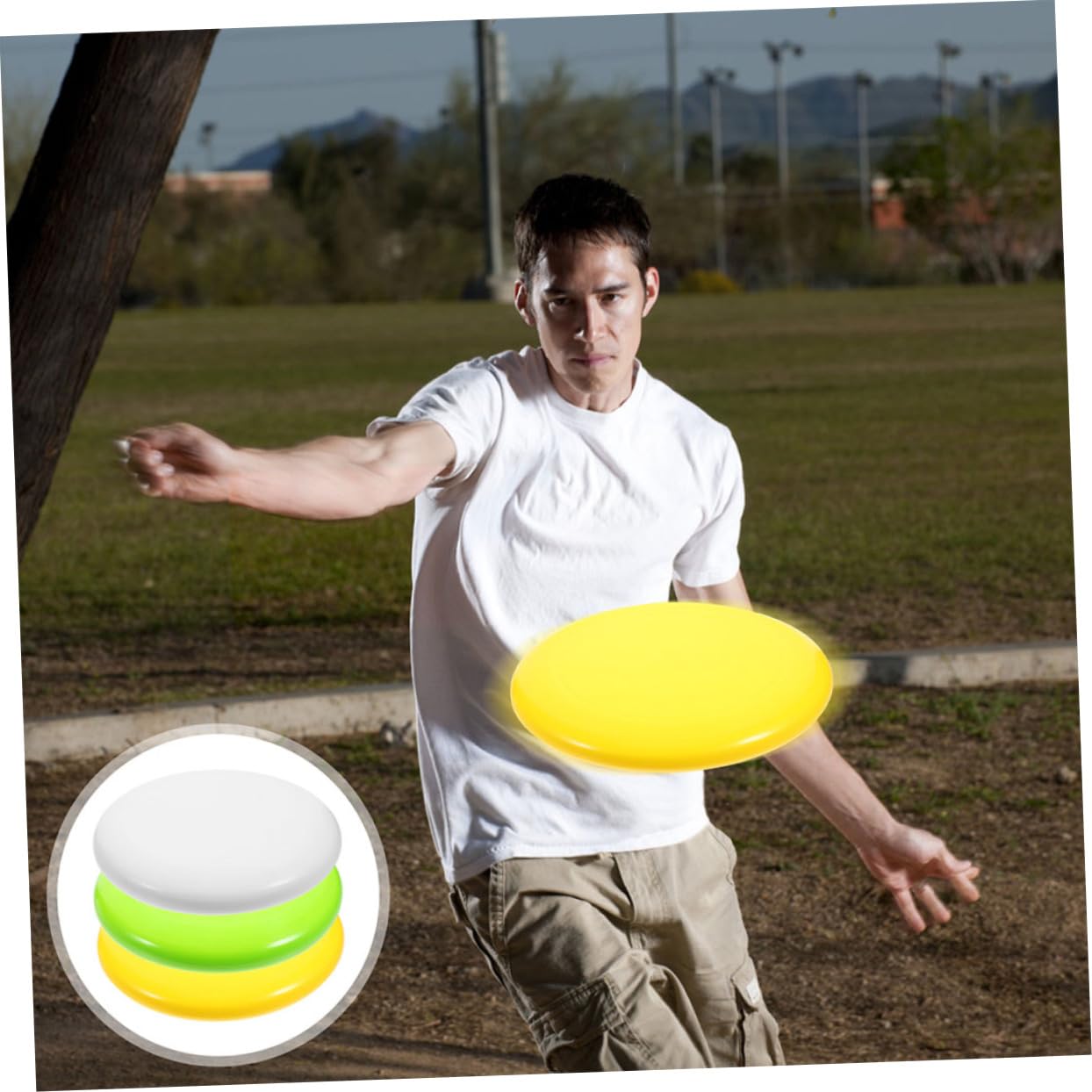 Set di Dischi da Disc Golf 6 Pezzi Pe per Principianti e Professionisti