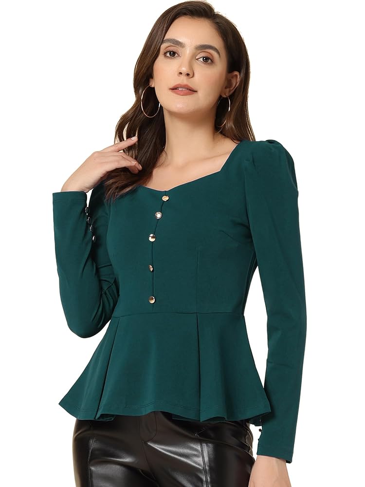 トップス prank project Voluminous Sleeve Peplum Voluminous Sleeve Peplum Top - SALE
