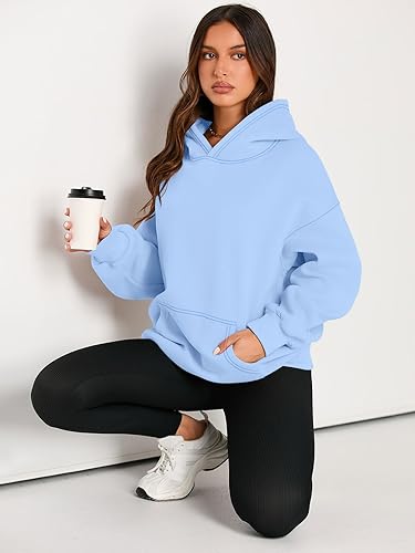 Miniatura 5 de EFAN - Sudadera con capucha para mujer - Sudadera de vellón sobredimensionada con mangas largas para otoño e invierno, ropa de moda inspirada en el