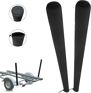 2pcs Boat Trailer Guide Pole Covers,Universal Adjustable Cushion Fillet Neoprene Accessories Trailers Protective Cover,Duty MarineTrailers Poles Cover for Ski,Fishing Boat or Sailboat Trailer