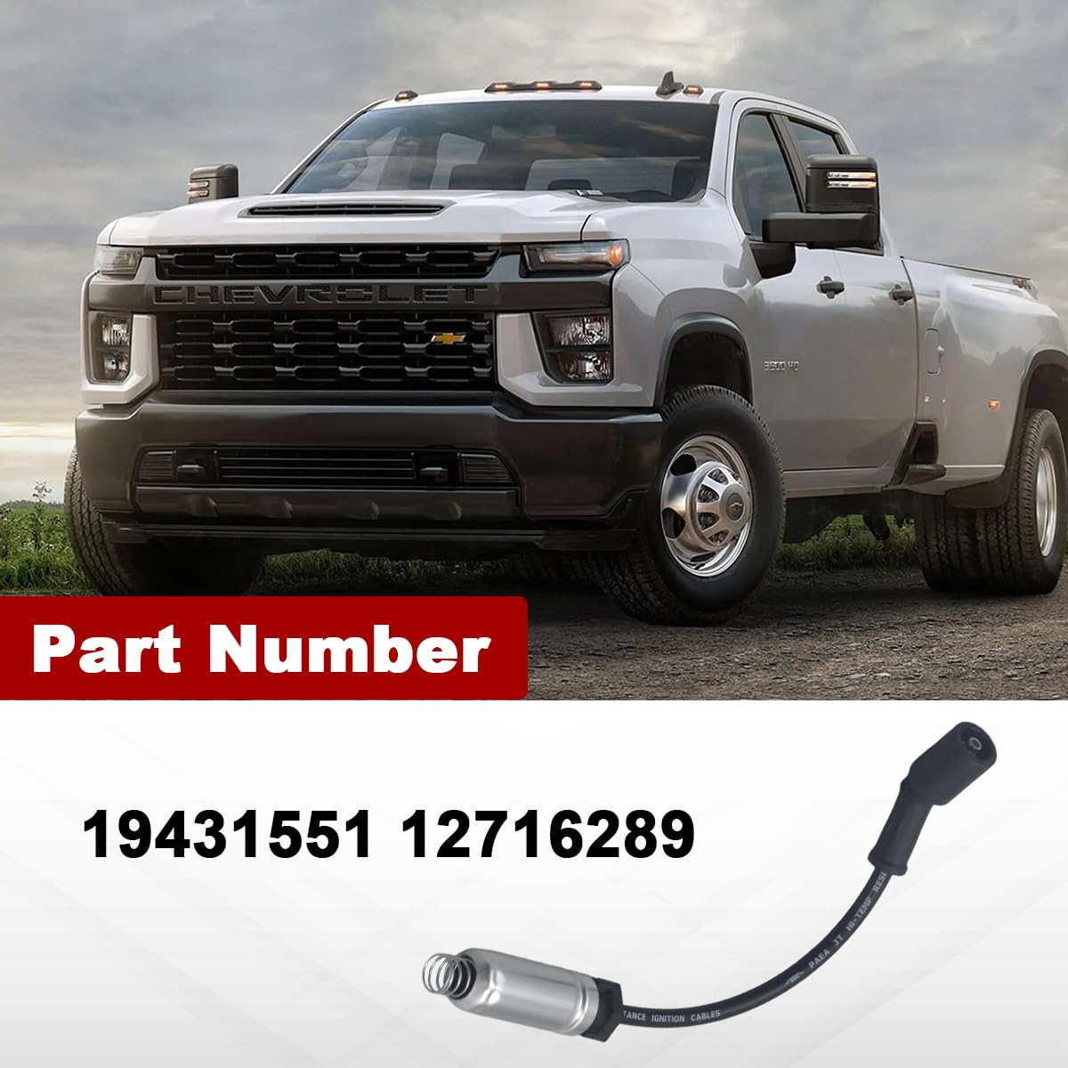 General Motors Sparkplug Wire Kit 19431551 Compatible with Cadillac Chevrolet Gmc Models