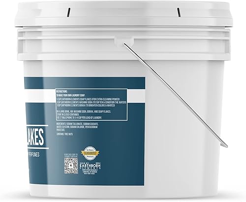 Miniatura 7 de Earthborn Elements Paquete de copos de soda y jabón (1 galón) de detergente para ropa DIY, limpieza, jabón casero