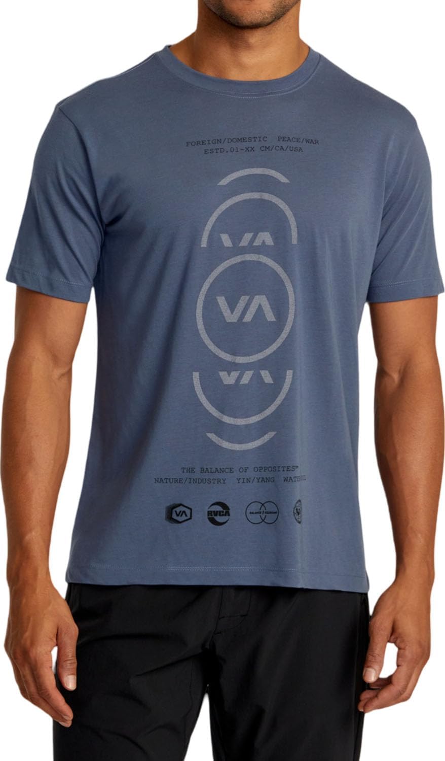 RVCA Men's Sport Tech Short Sleeve Performance Tee Shirt