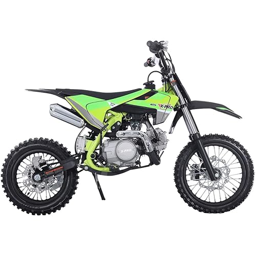 X-PRO 125cc Dirt Bike Pit Bike Adults Dirt Bikes Pit Bikes Youth Dirt Pitbike 125 Dirt Bike，Green