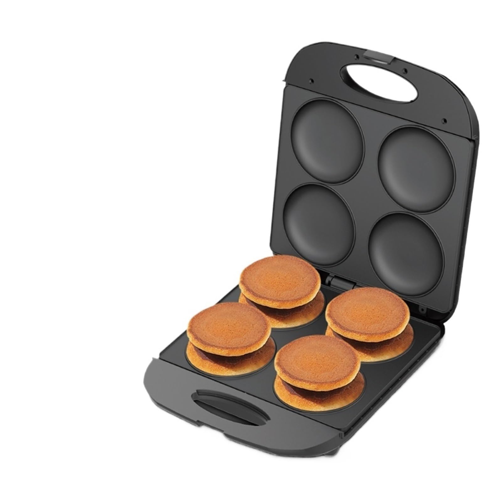 1400W Elettrico Flapjack Maker Cuoce 4 Pancake, Hamburger, Uova Contemporaneamente.Piastre antiaderenti e Design Compatto per Una Facile Preparazione della Colazione Domestica.