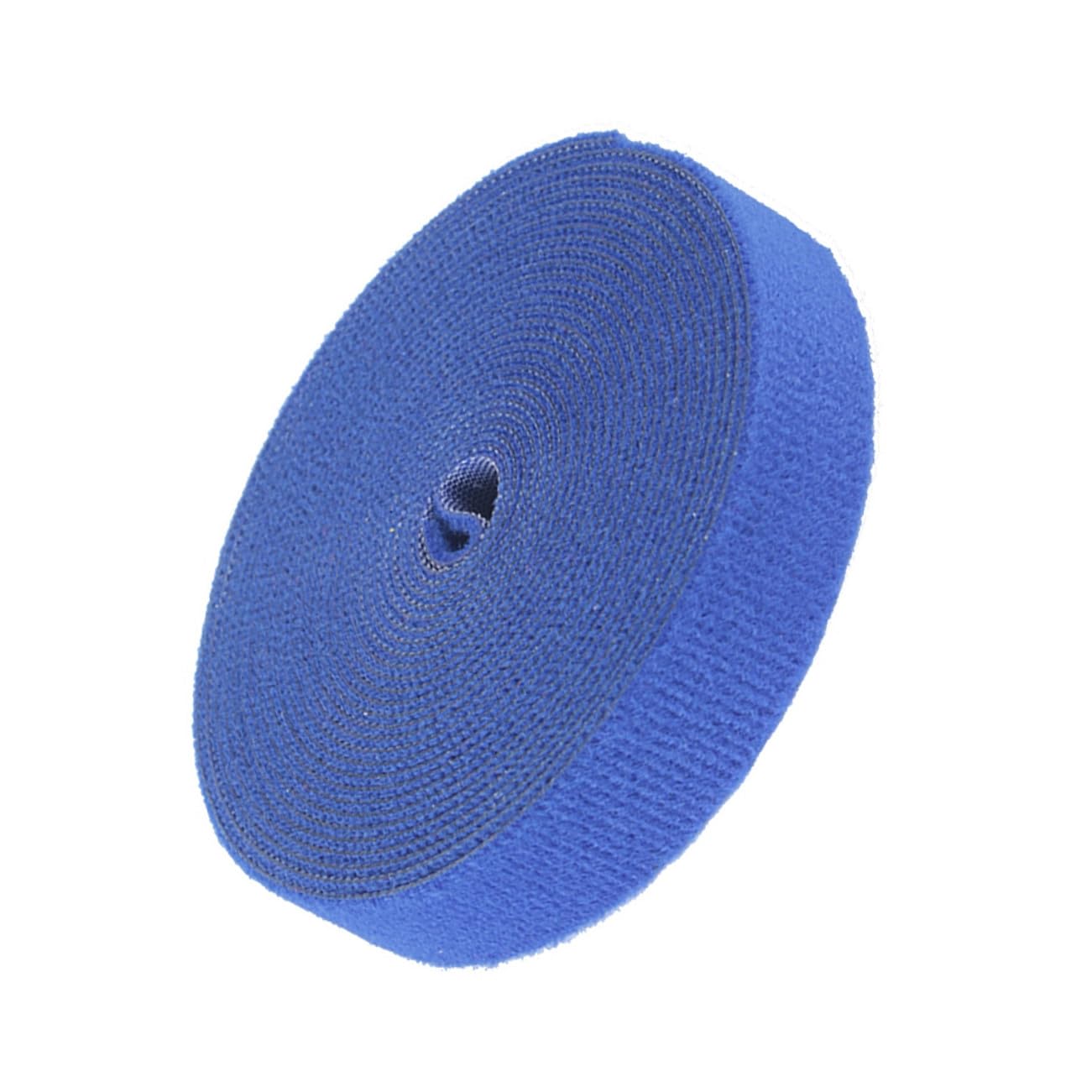 NUOBESTY Reusable Adhesive Hook and Loop Cable Straps Blue Fastening Cable Ties Adjustable Wire Organizer for Home Office