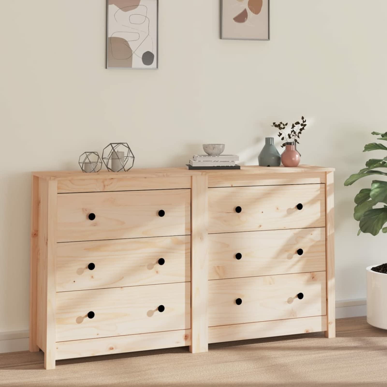 Homgoday Kredens 140 x 35 x 80 cm z litego drewna sosnowego, meble nocne do sypialni, szafka nocna do sypialni, szafka nocna do sypialni, szafka podłogowa