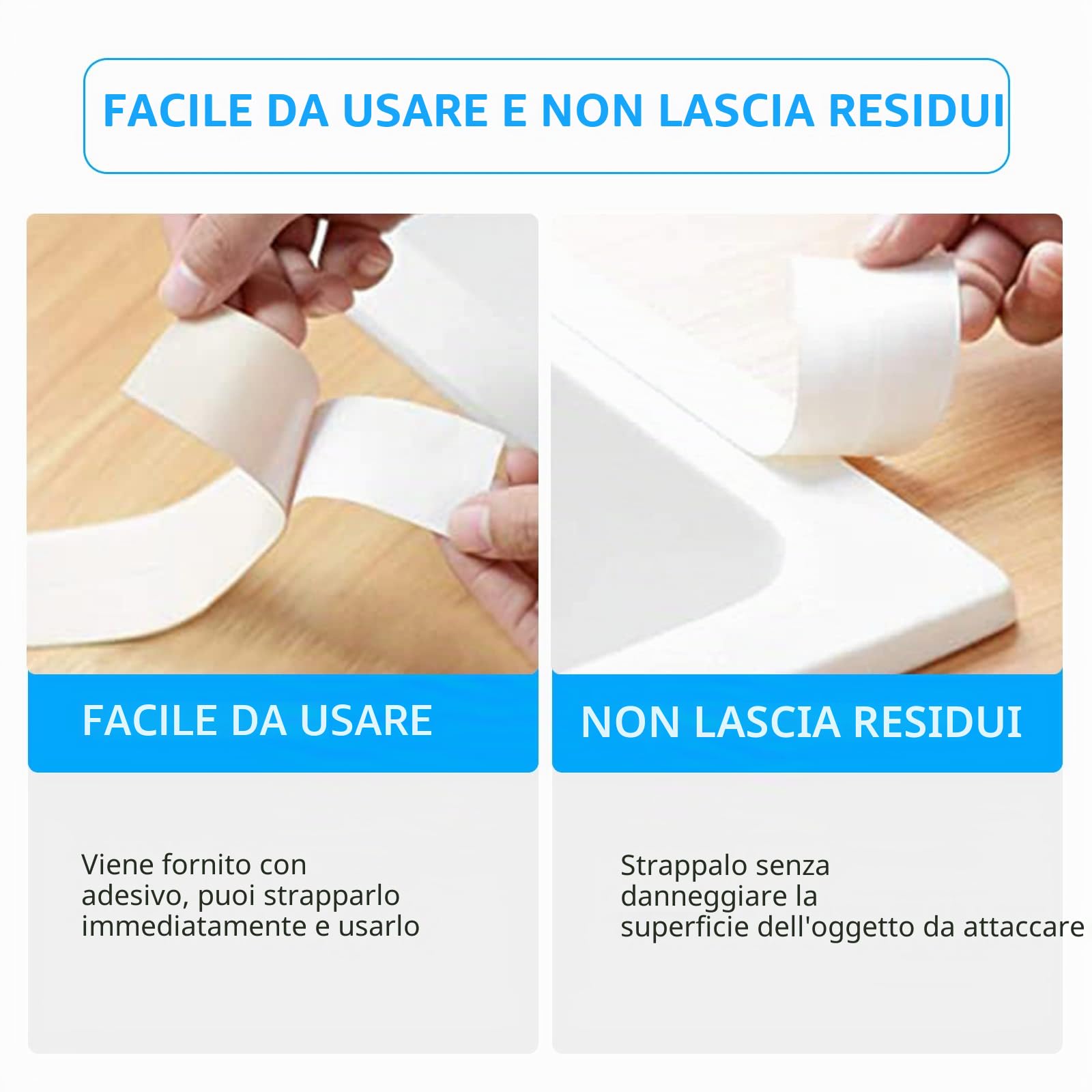 Nastro Sigillante Impermeabile Adesivo Adesivo per Decorare Cucina, Bagno, Vasca da Bagno, WC, Parete, Pavimento, 1 Rotoli da 3.2 M, Bianco