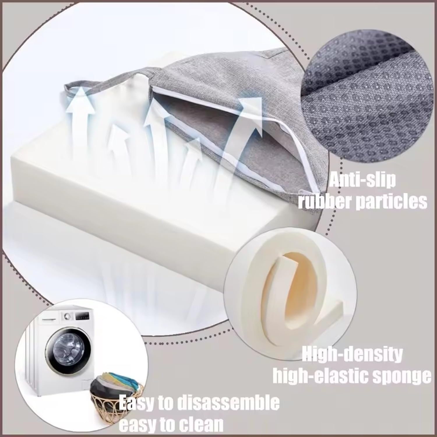 Cuscino Terrazza Comodo Grigio Pcevathiy Cuscino Per Panca Personalizzati, Cuscini Su Isura Con Fondo Cuscino Per Panchina 100x40 Cm