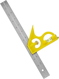 Great Neck 12 in. L x 11/16 in. H Stainless Steel Combination Square Level and Scriber